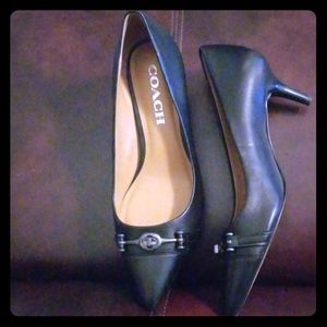 Coach 6B Black Heels